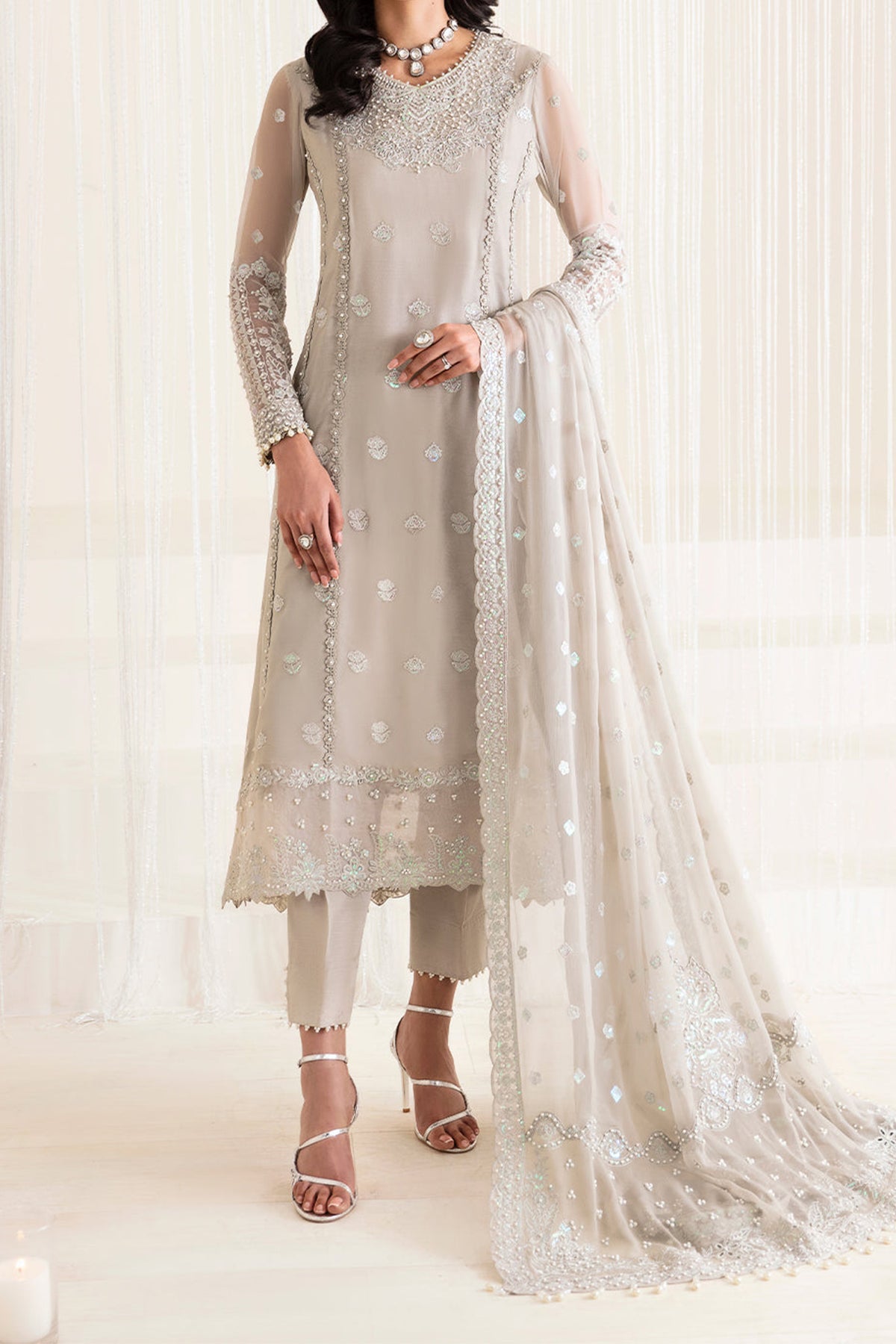 Reena By Alizeh Unstitched 3 Piece Luxury Formals Wedding Edits Collection'2024-HM-4015-Mosaic