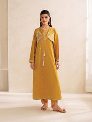 Ayra Solids by Garnet Stitched 2 Piece Collection'2025-Honeydew