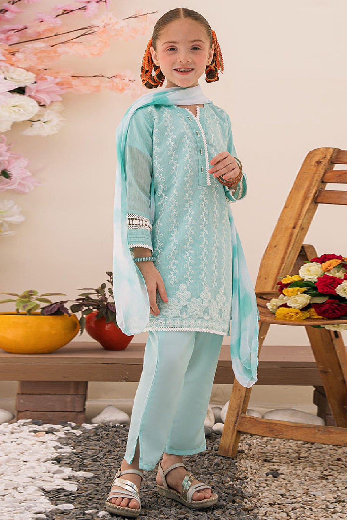 Hina,Tina, Beena aur Bubblee by Amna Khadija Eid Pret Collection'2023-HTBB-01