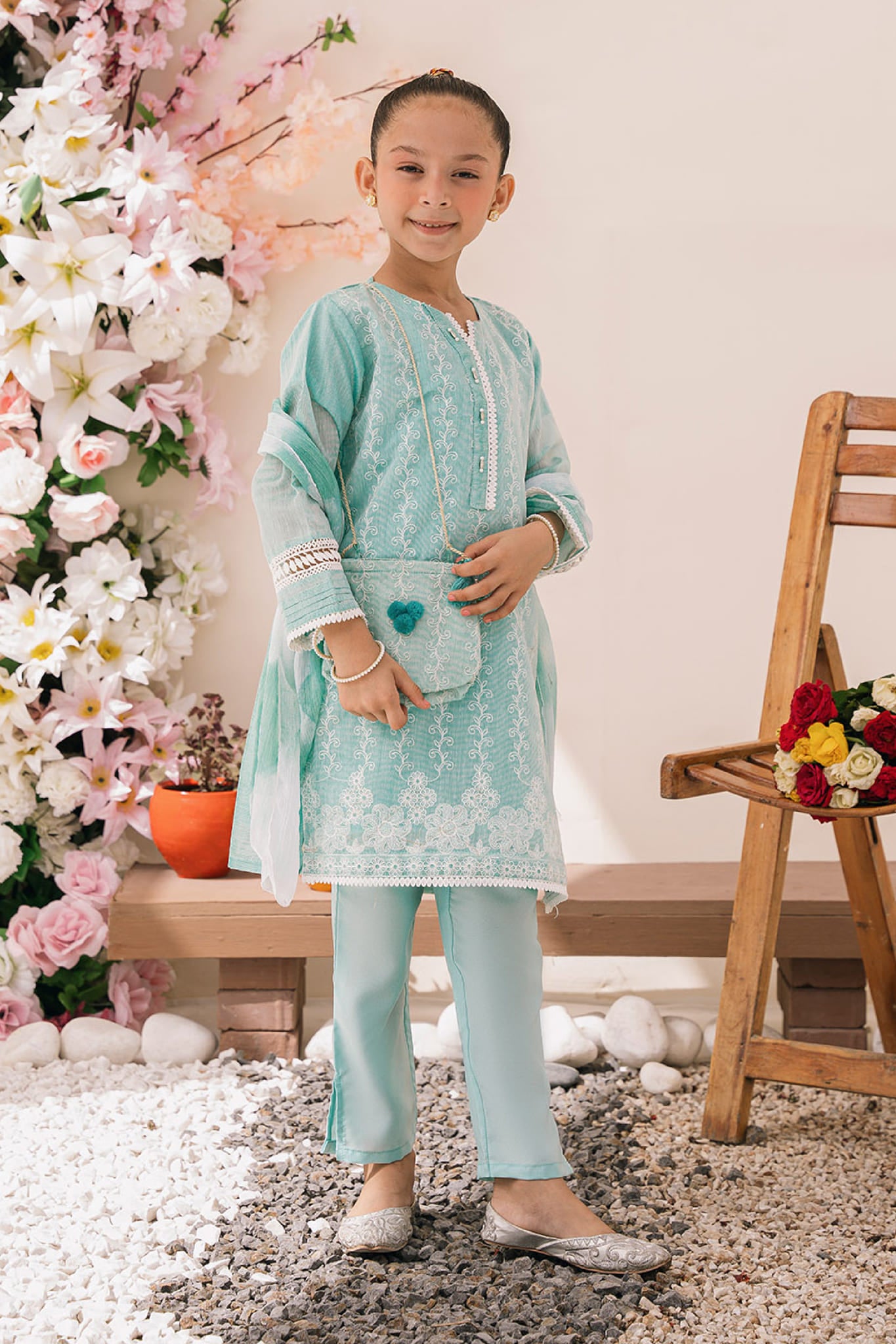 Hina,Tina, Beena aur Bubblee by Amna Khadija Eid Pret Collection'2023-HTBB-01