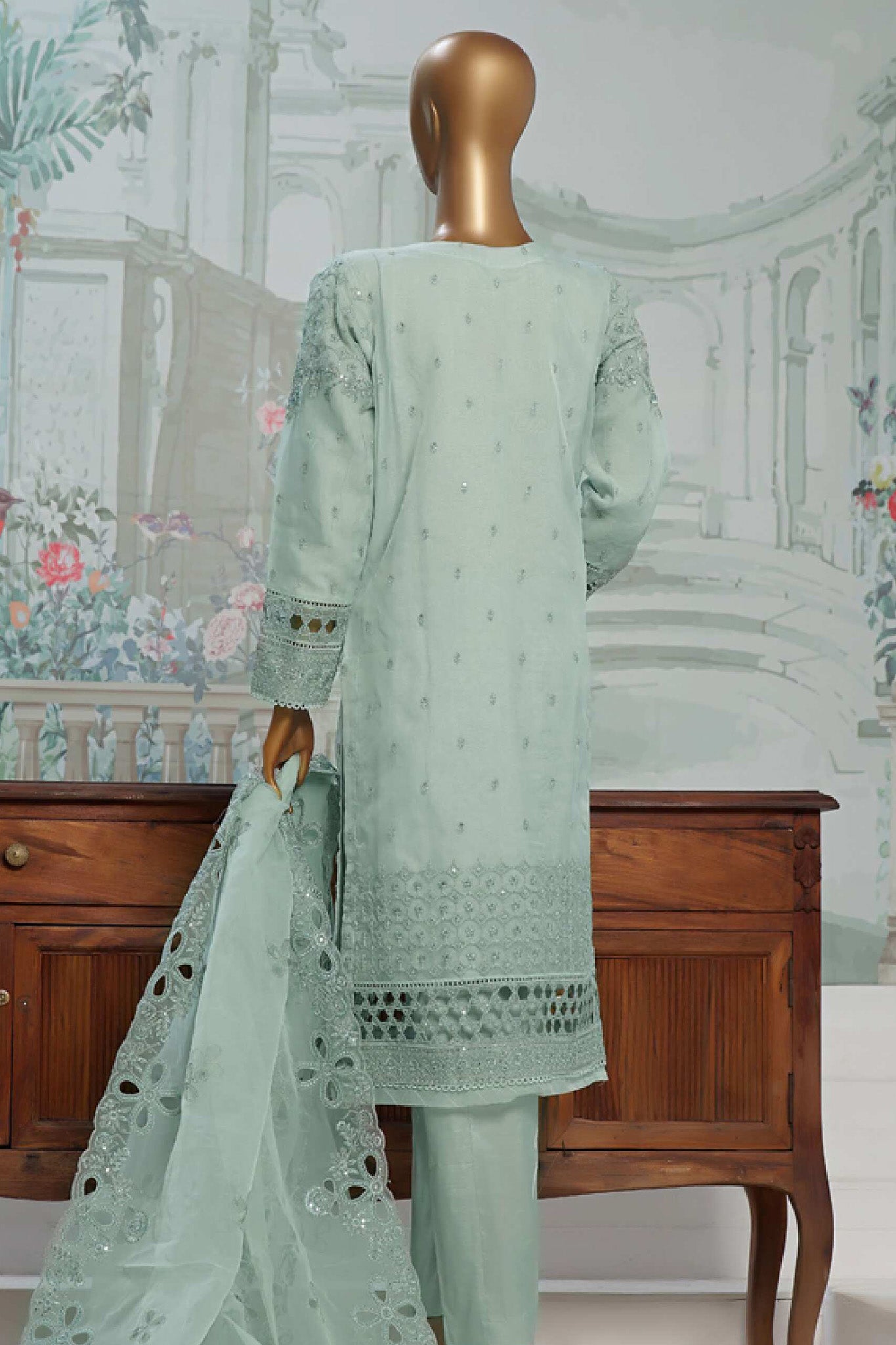 Falsafaa By HZ Stitched 3 Piece Festive Formals Vol-03 Collection'2024-HZK-174-Mint