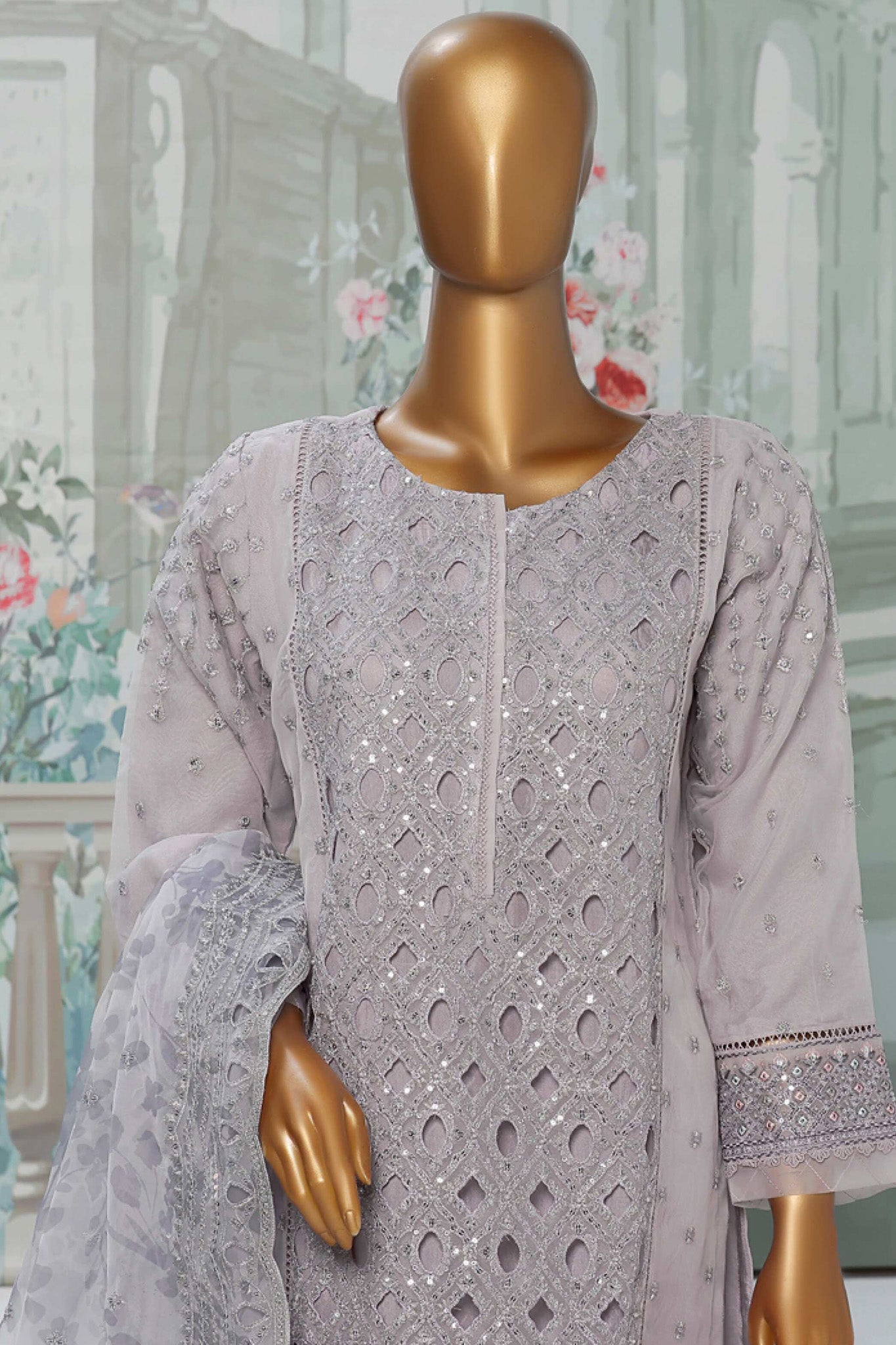 Falsafaa By HZ Stitched 3 Piece Festive Formals Vol-03 Collection'2024-HZK-175-Lilac