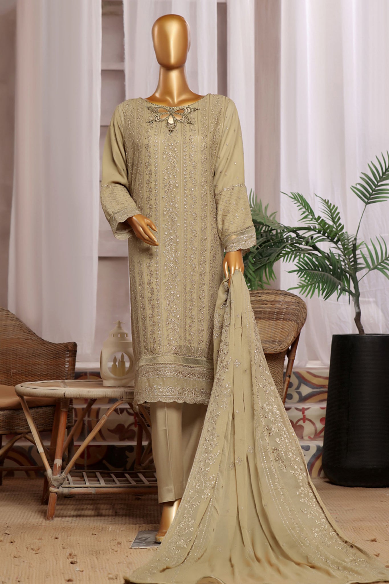 Fasaane By HZ Stitched 3 Piece Formals Chiffon Vol-06 Collection'2024