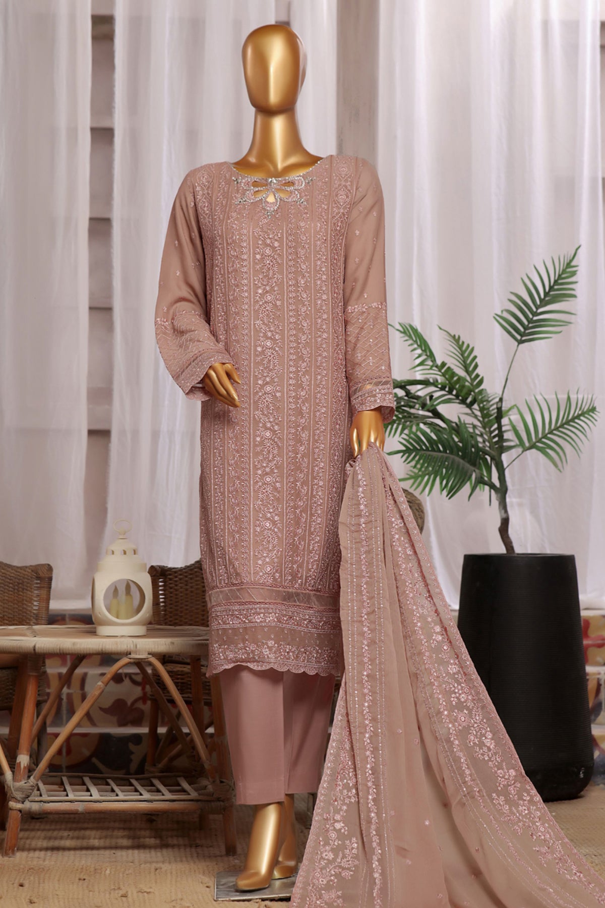 Fasaane By HZ Stitched 3 Piece Formals Chiffon Vol-06 Collection'2024