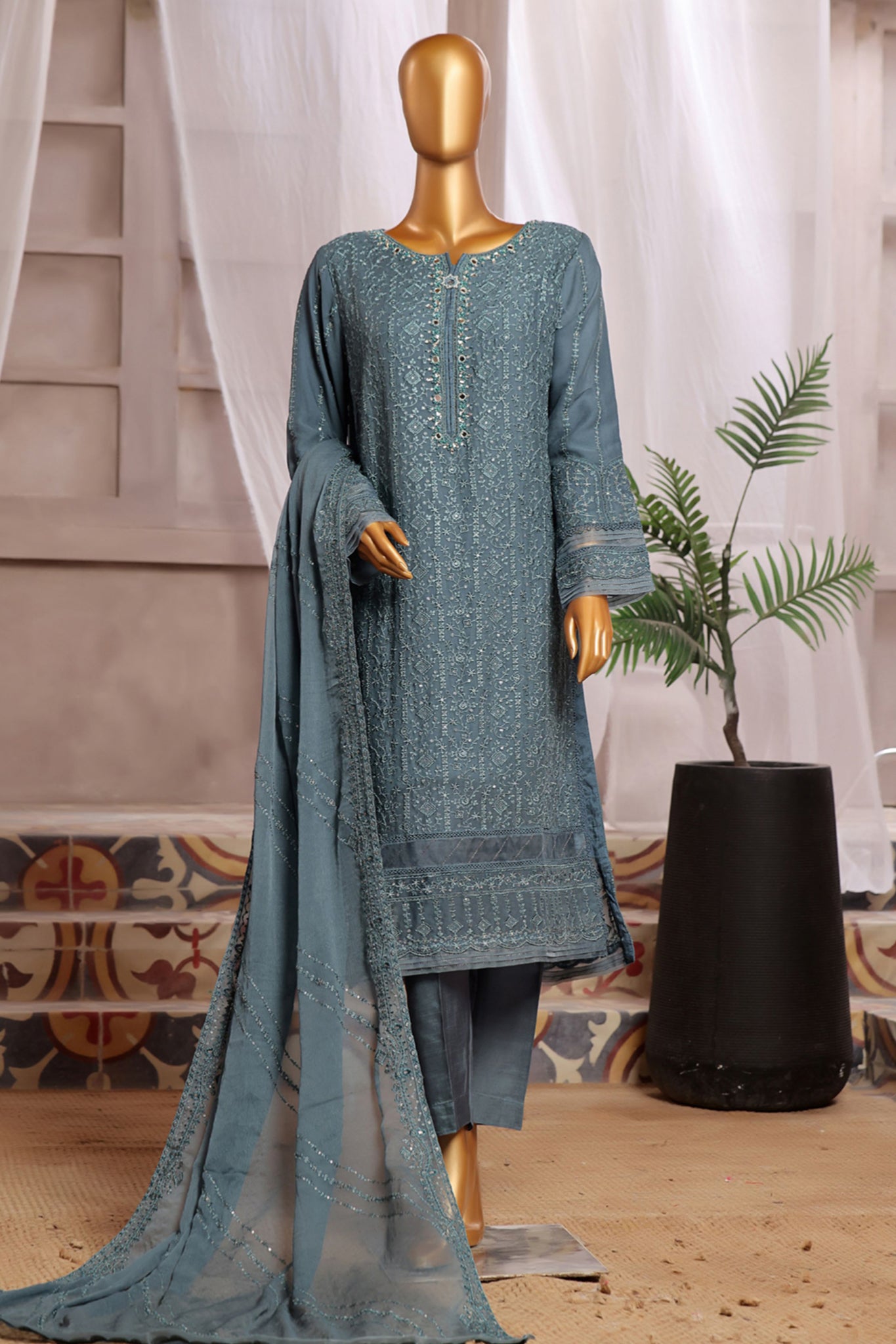 Fasaane By HZ Stitched 3 Piece Formals Chiffon Vol-06 Collection'2024