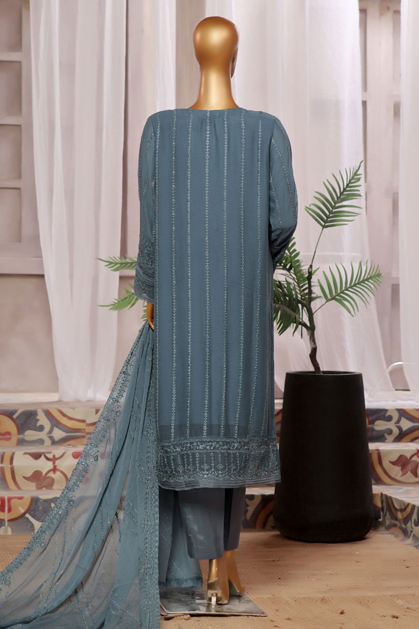 Fasaane By HZ Stitched 3 Piece Formals Chiffon Vol-06 Collection'2024