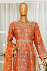 Jashn By HZ Stitched 3 Piece Luxury Formals Collection'2025-HZK-206-Orange