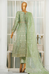 Jashn By HZ Stitched 3 Piece Luxury Formals Collection'2025-HZK-206-Zinc