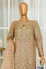 Jashn By HZ Stitched 3 Piece Luxury Formals Collection'2025-HZK-207-Golden