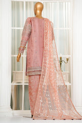 Jashn By HZ Stitched 3 Piece Luxury Formals Collection'2025-HZK-207-Mauve