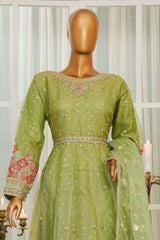 Jashn By HZ Stitched 3 Piece Luxury Formals Collection'2025-HZK-208-Green