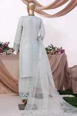 HZ Stitched 3 Piece Luxe Pret Formals Collection'2025-HZK-221-Baby Blue