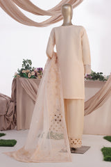 HZ Stitched 3 Piece Luxe Pret Formals Collection'2025-HZK-222-Peach