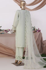 HZ Stitched 3 Piece Luxe Pret Formals Collection'2025-HZK-223-Dull Green