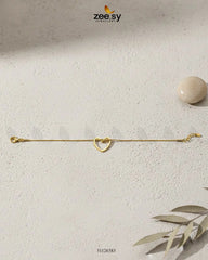 Hallow Curved Heart Bracelet - Zeesy Jewellery