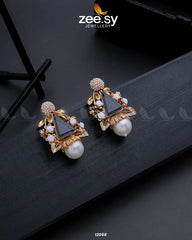 Hand crafted Earings Gray - Zeesy Jewellery