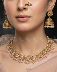 Zeesy-Heritage Stone Beads Necklace Set