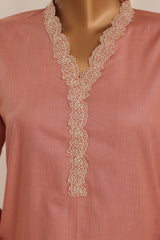 Khombi Stitched 3 Piece Cotton Summer Suit-Hico Pink