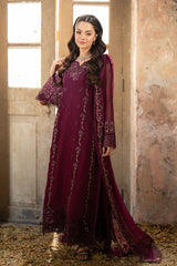 Azure Ensembles Unstitched 3 Piece Festive Formals Collection-I-01323-Merlot Grace