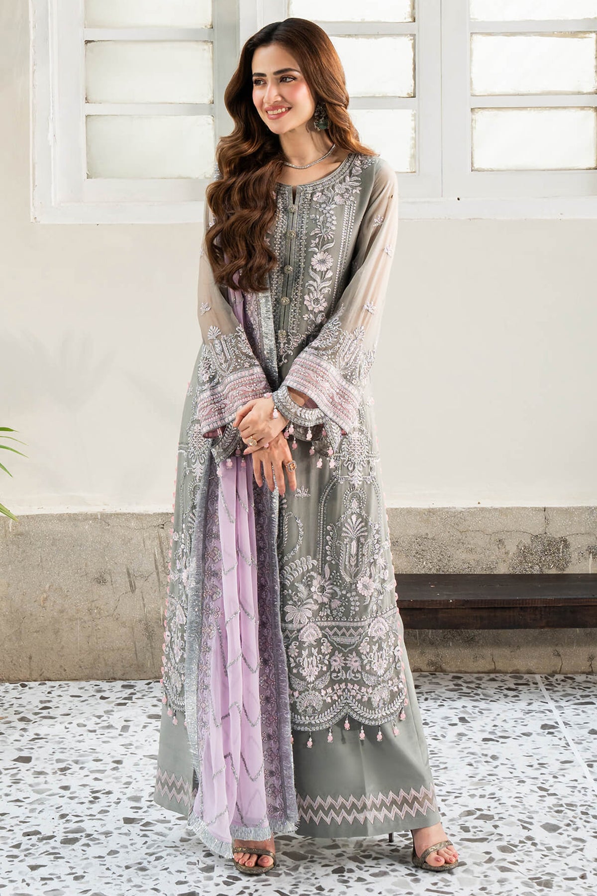 Noor Jahan By Imrozia Unstitched 3 Piece Luxury Chiffon Collection'2024-I-200-Noor