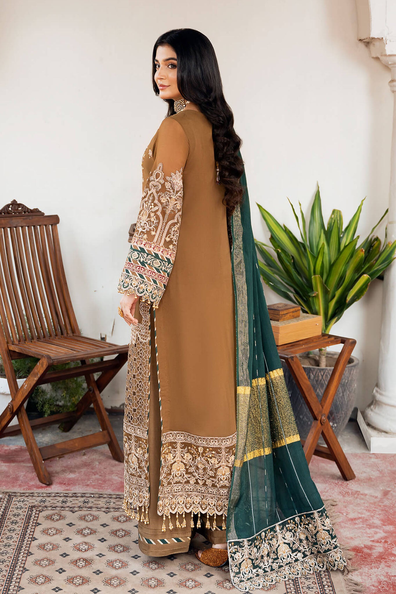 Sitarah By Imrozia X Serene Unstitched 3 Piece Luxury Chiffon Collection'2024-I-210-Tabaan