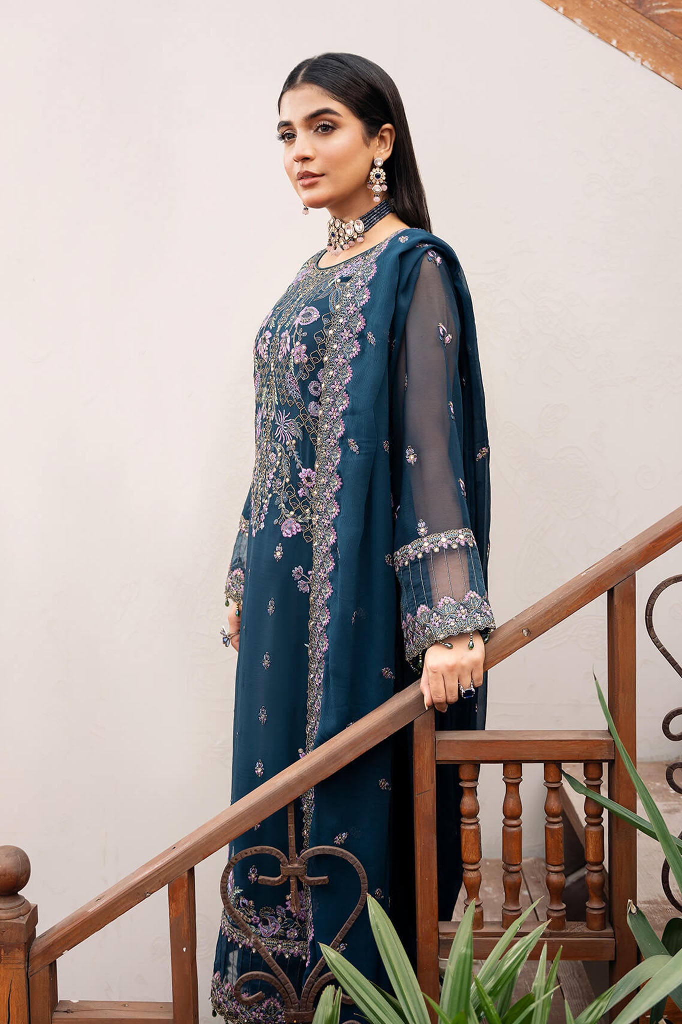 Sitarah By Imrozia X Serene Unstitched 3 Piece Luxury Chiffon Collection'2024-I-212-Chamak