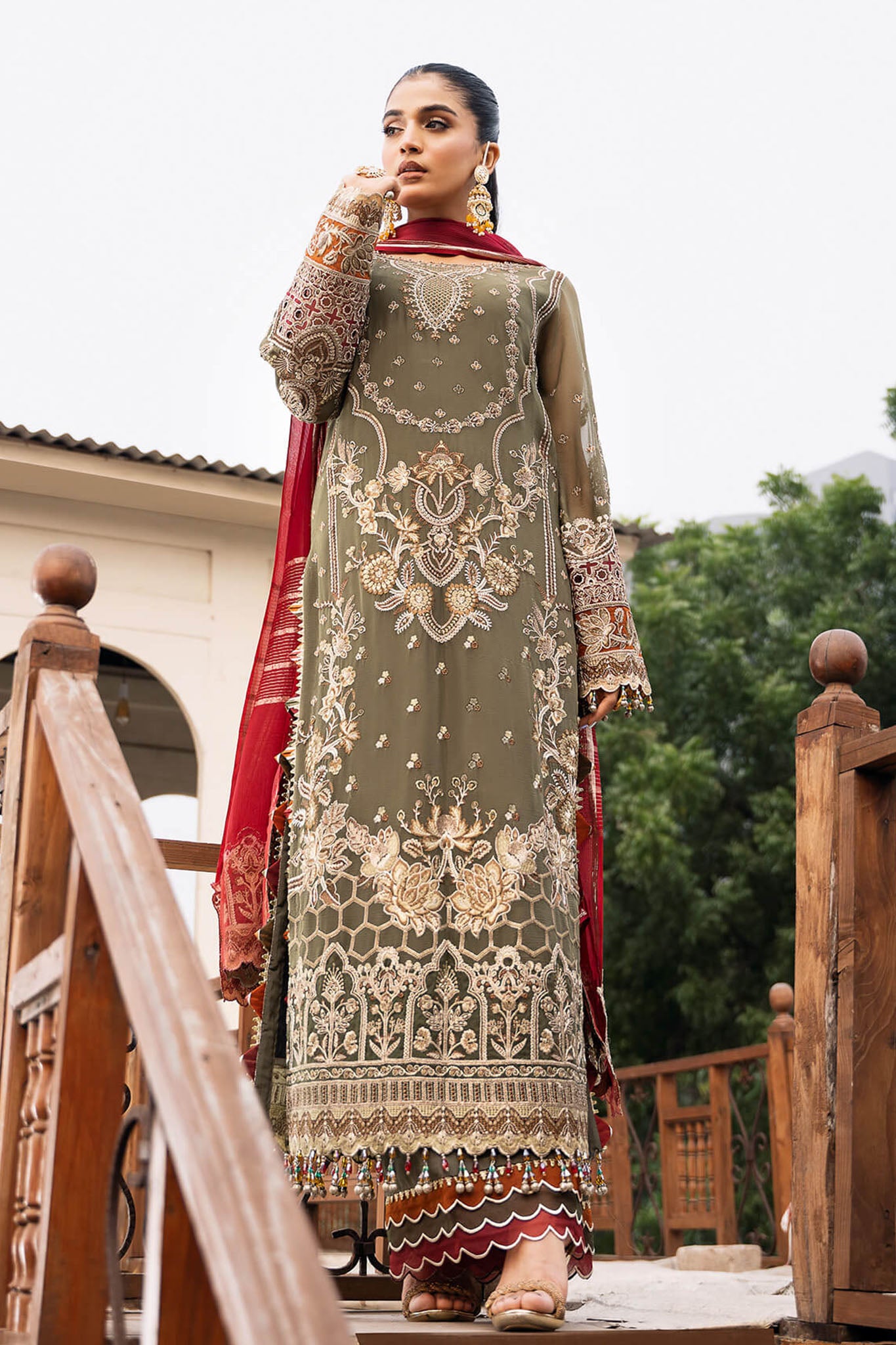 Sitarah By Imrozia X Serene Unstitched 3 Piece Luxury Chiffon Collection'2024-I-214-Chaandni