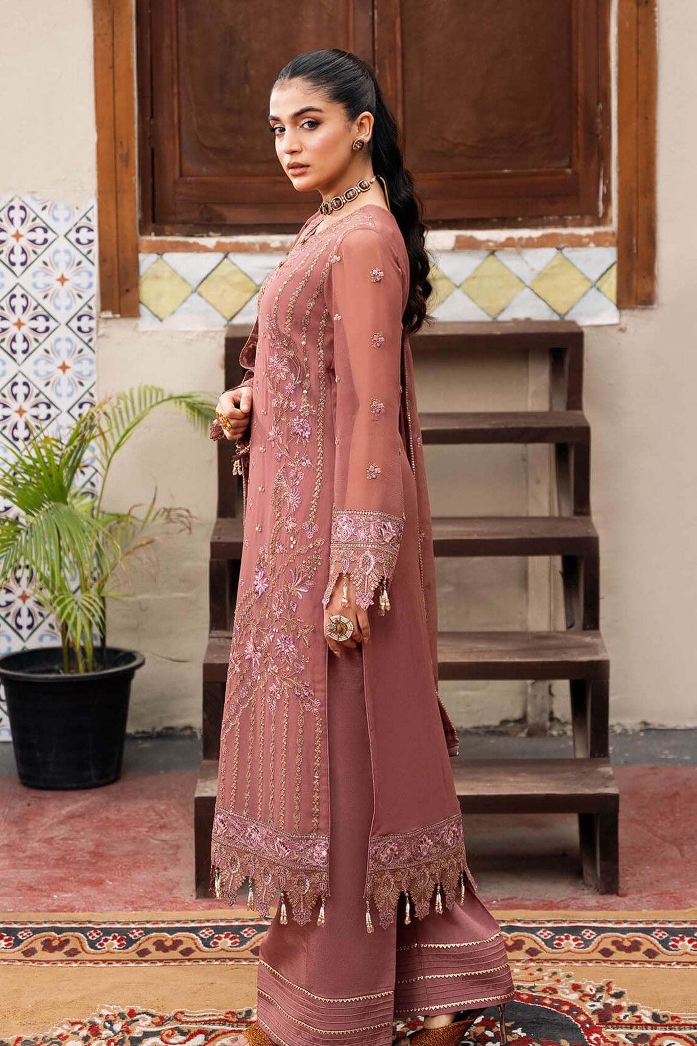 Sitarah By Imrozia X Serene Unstitched 3 Piece Luxury Chiffon Collection'2024-I-216-Parnoor