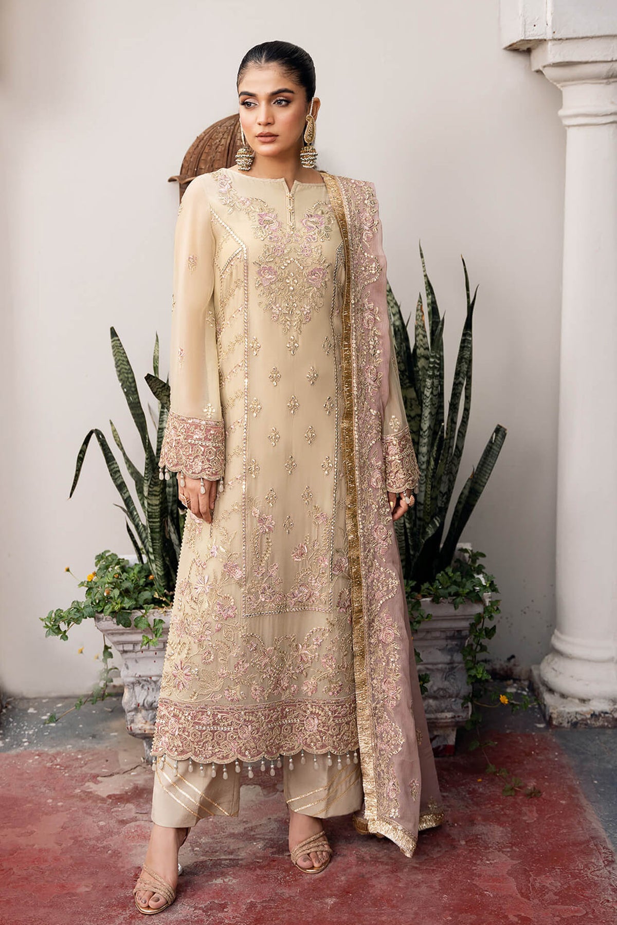 Sitarah By Imrozia X Serene Unstitched 3 Piece Luxury Chiffon Collection'2024-I-217-Sohana