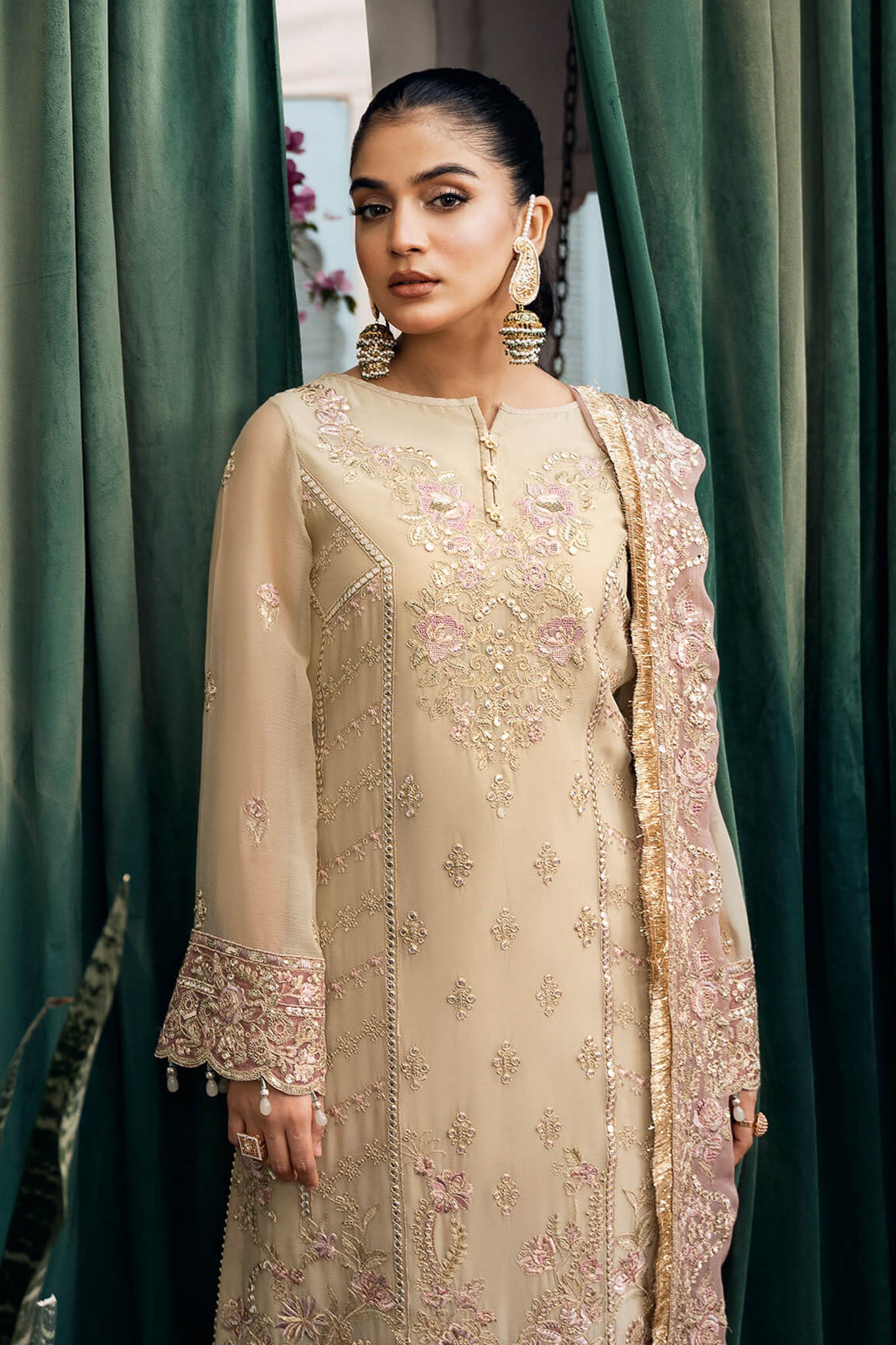 Sitarah By Imrozia X Serene Unstitched 3 Piece Luxury Chiffon Collection'2024-I-217-Sohana