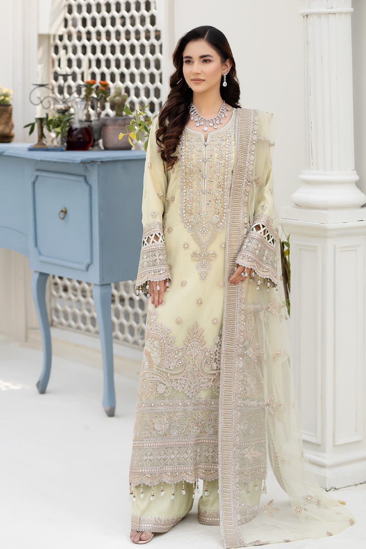 Baad e Saba By Imrozia Serene Stitched 3 Piece Formals Collection'2025-IP-46 Dastoor