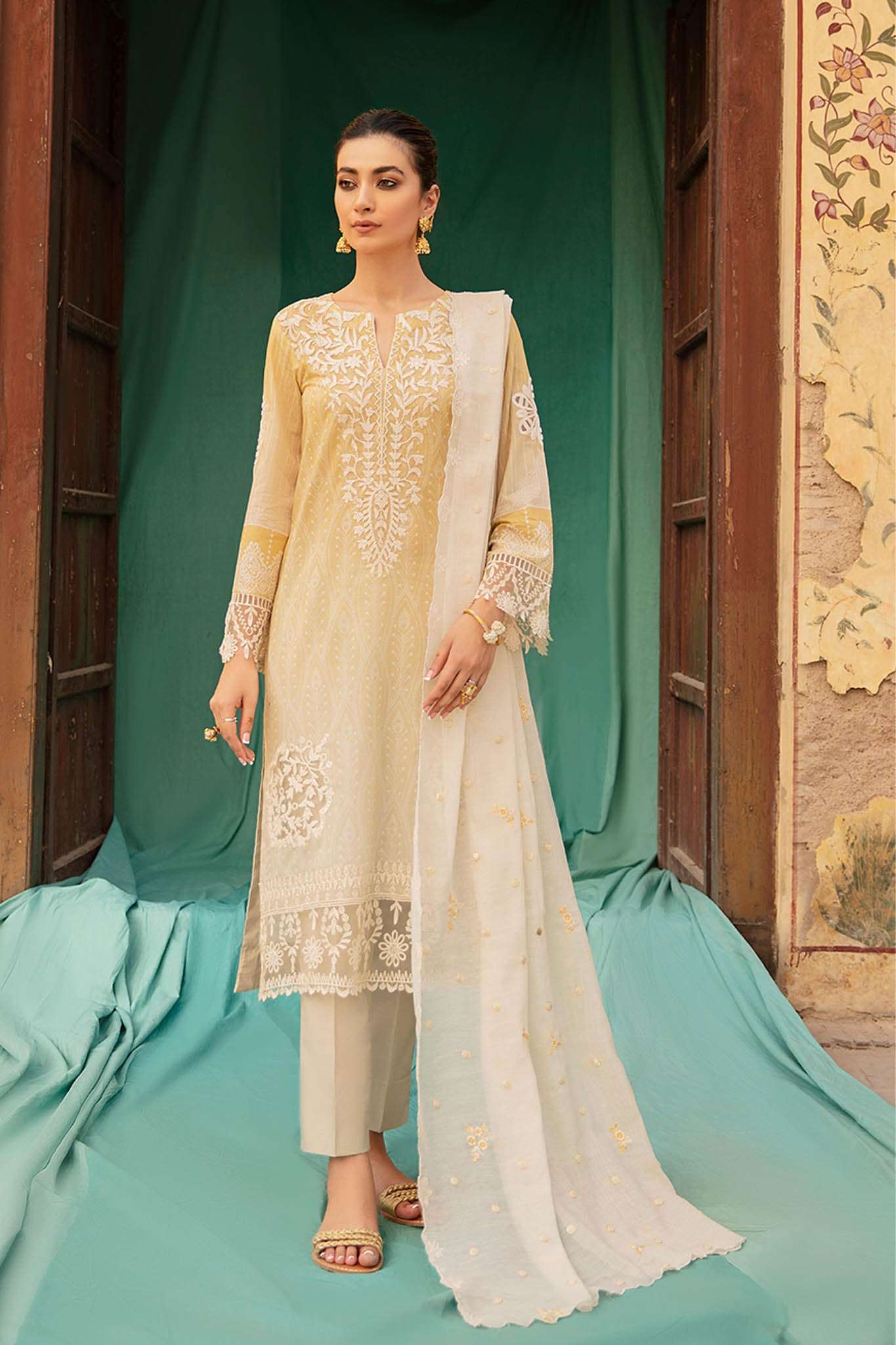 Afsana by Iznik Unstitched 3 Piece Embroidered Lawn Collection'2022-IAC-08-Jahanara