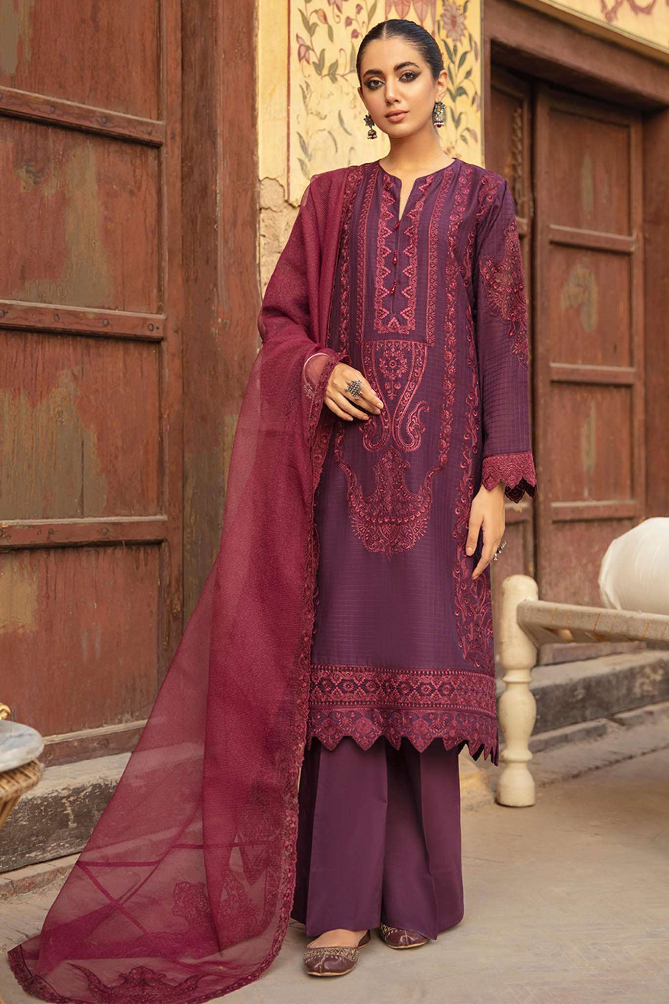 Afsana by Iznik Unstitched 3 Piece Embroidered Lawn Collection'2022-IAC-11-Gul