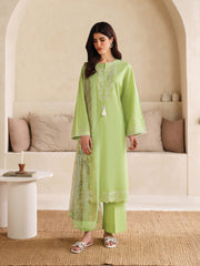 Ayra Solids by Garnet Stitched 3 Piece Collection'2025-Iceberg