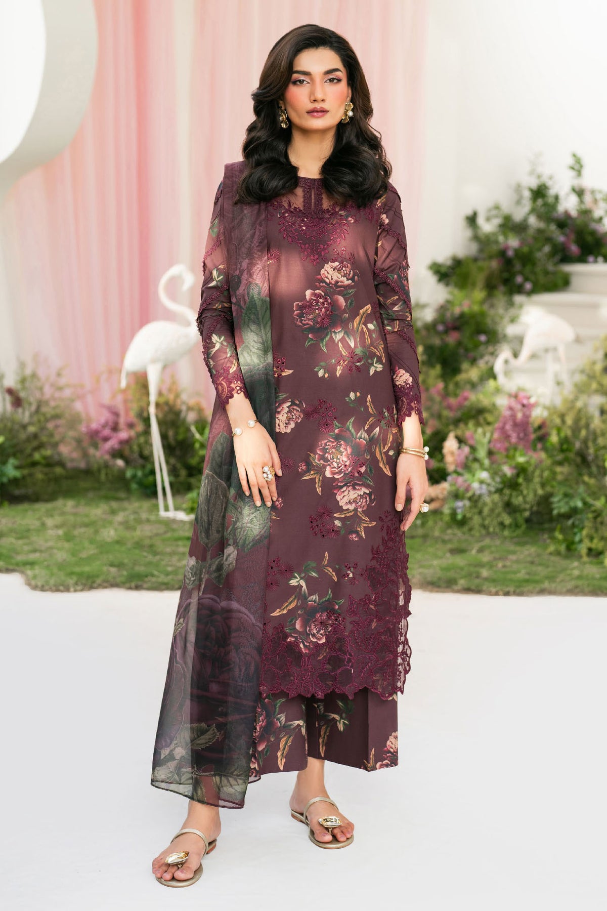 Iznik Unstitched 3 Piece Festive Emb Lawn Collection'2025-IFE-10
