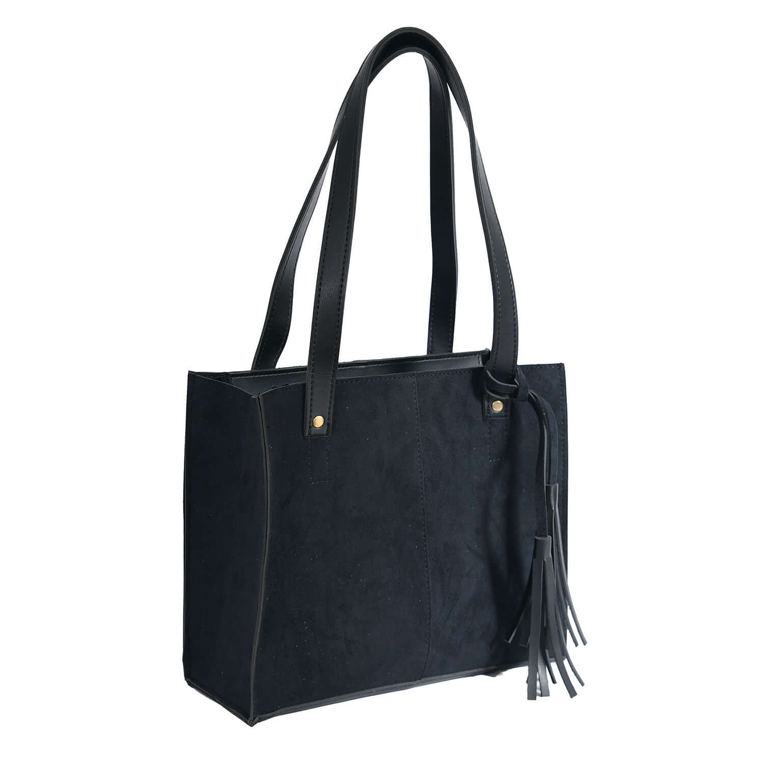 SUEDE BLACK BAG - Bag X