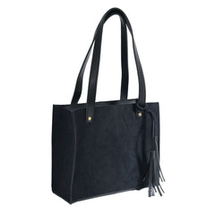 SUEDE BLACK BAG - Bag X