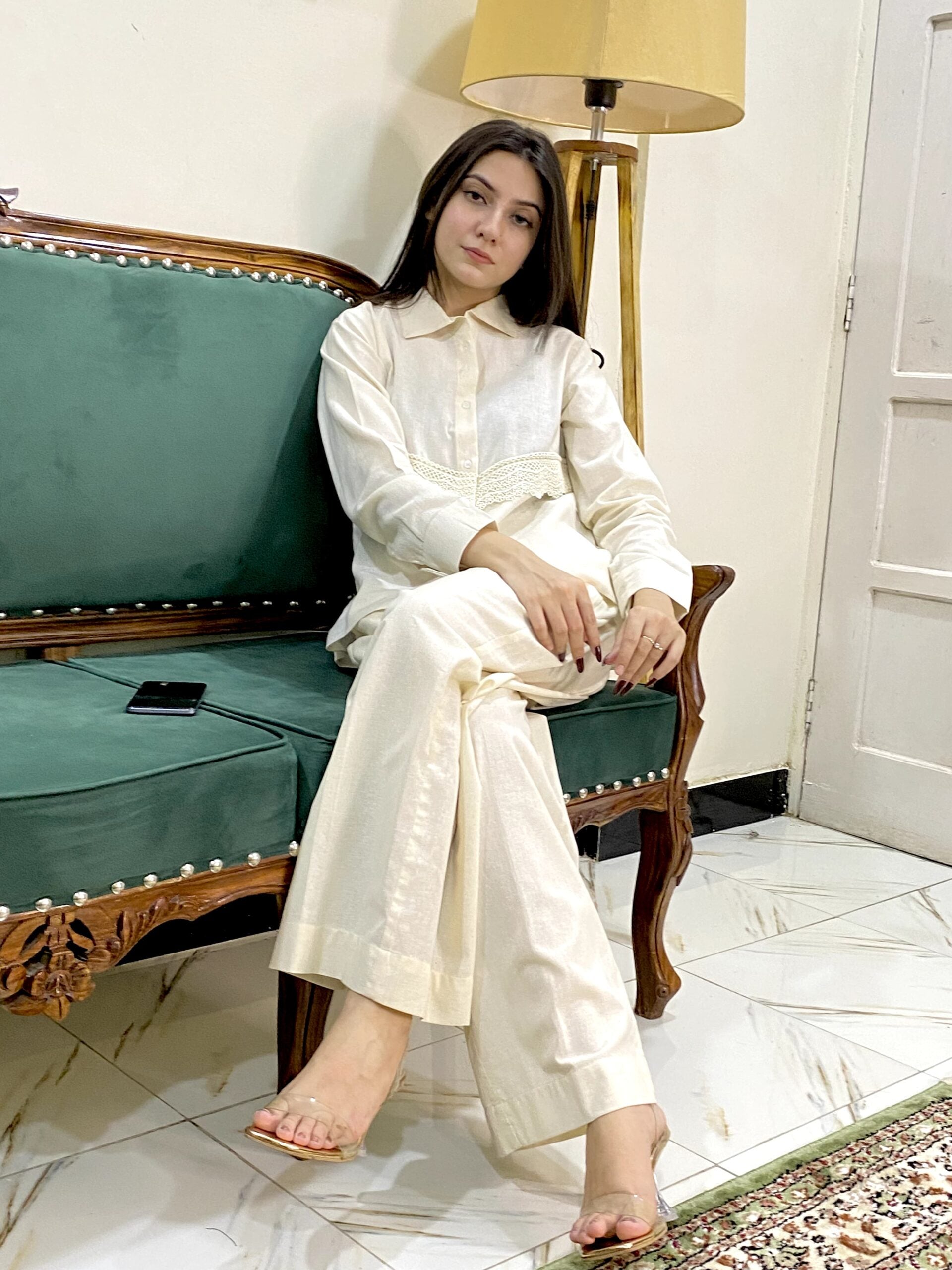 Urban Cut Sleek & Breathable Cotton Embroidered Shirt 1 Piece