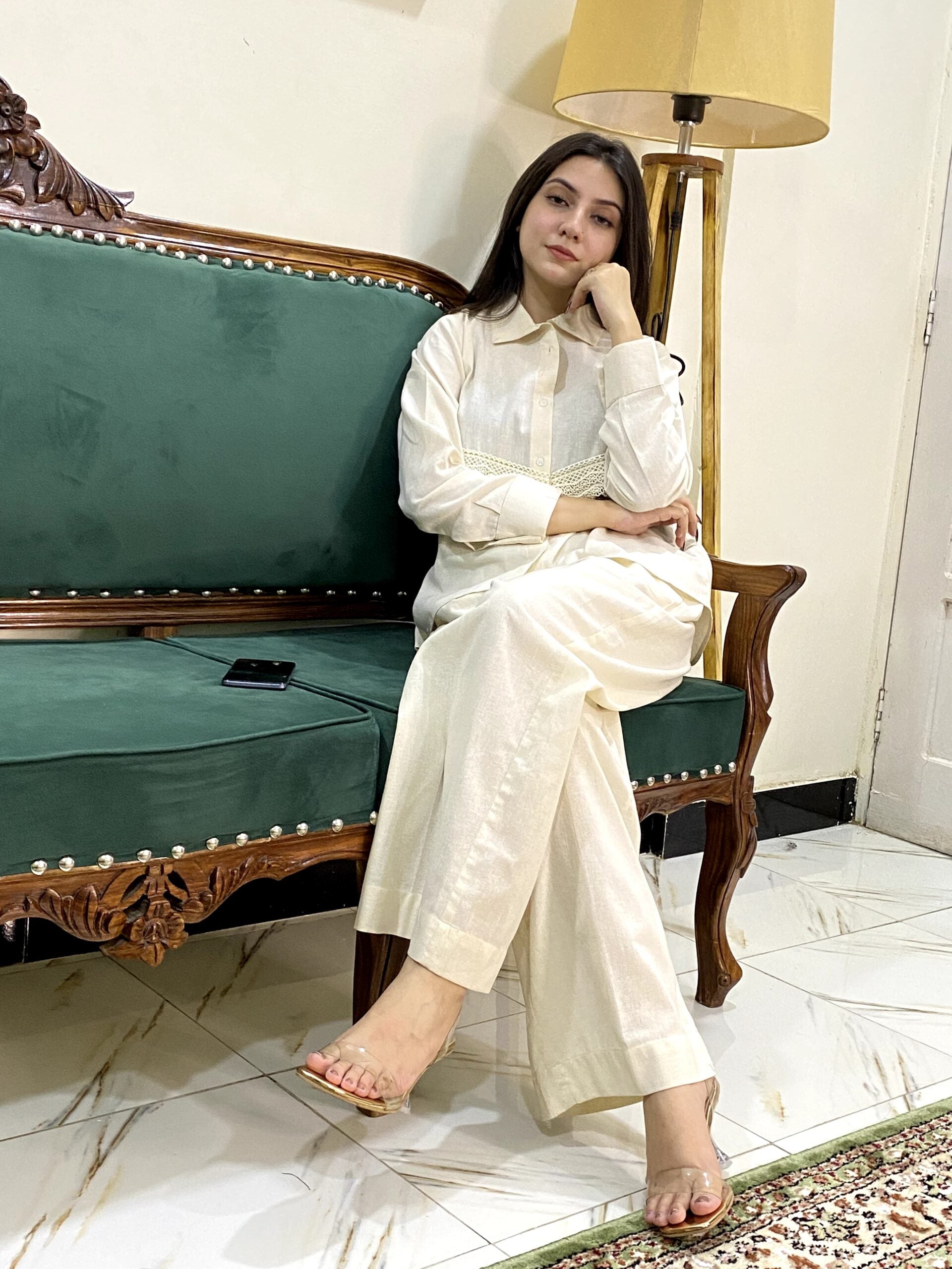 Urban Cut Sleek & Breathable Cotton Embroidered Shirt 1 Piece