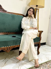 Urban Cut Sleek & Breathable Cotton Embroidered Shirt 1 Piece