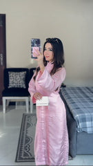 Zauk Stitched 2 Piece Collection-Misty Rose