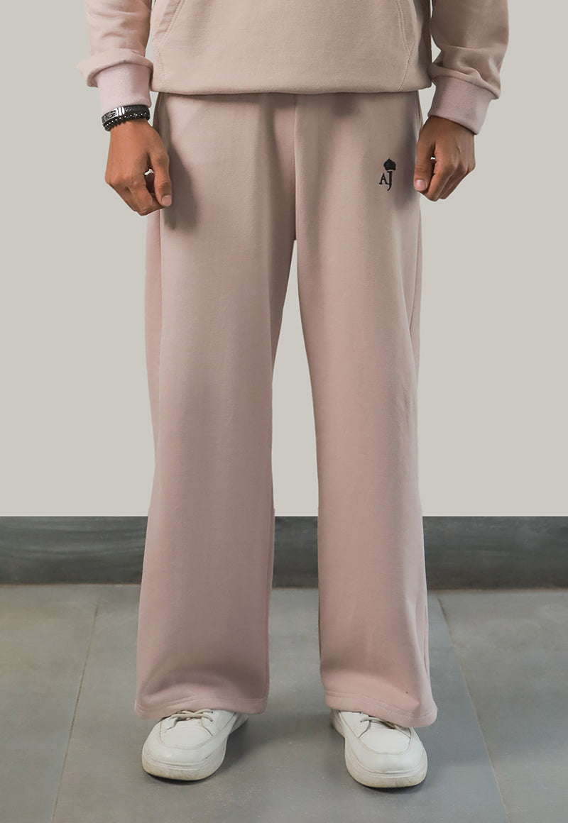 Asim Jofa  Western Essentials Ajweb-02 Unisex Linen Beige Sweatpants 1 Pc