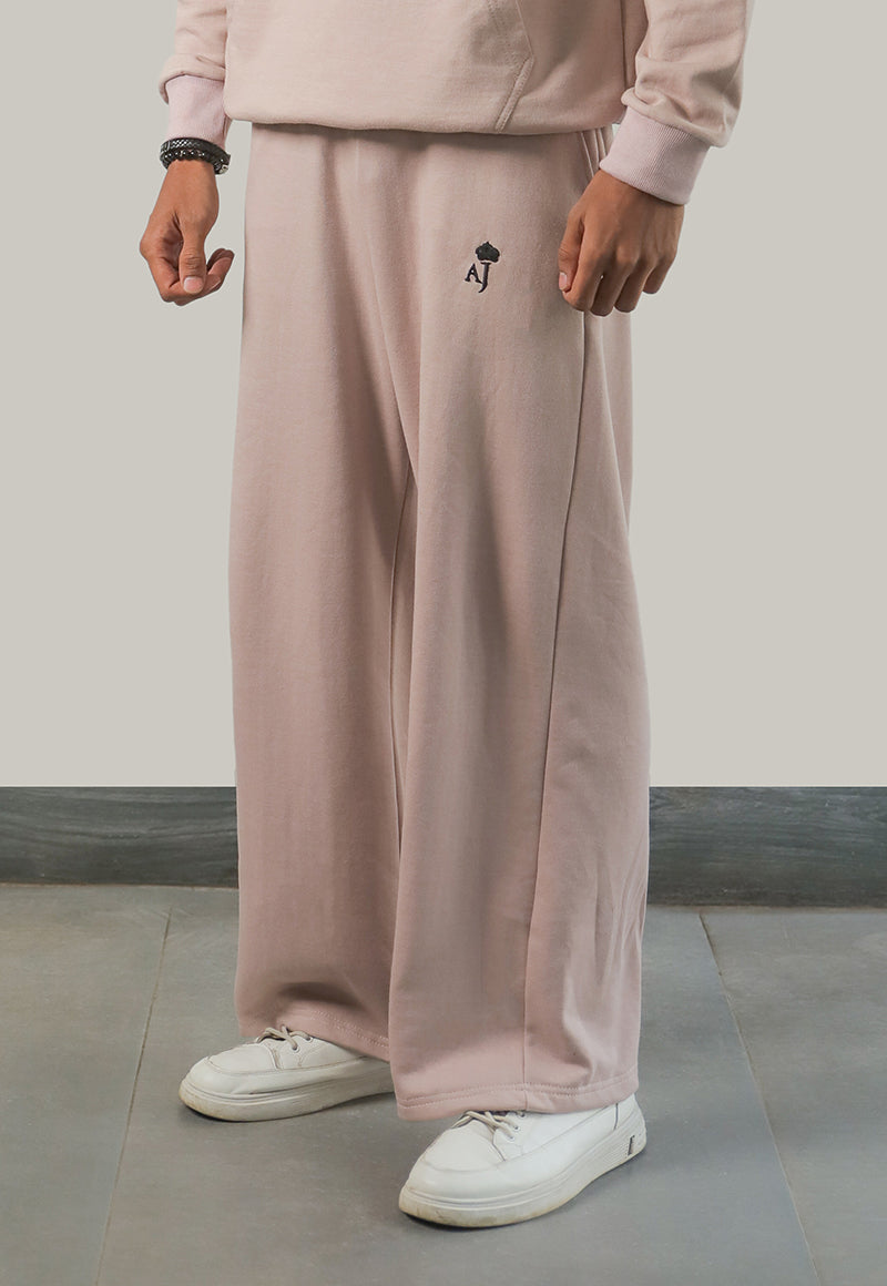 Asim Jofa  Western Essentials Ajweb-02 Unisex Linen Beige Sweatpants 1 Pc