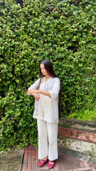 Urban Cut Embroidered Cotton 2-Piece Co-Ord Set