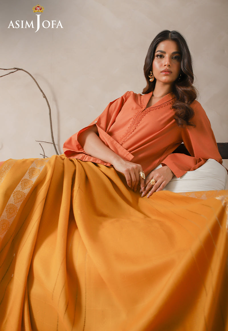 Asim Jofa Shawl Ajhs-19 Zari Border Shawl 1 Pc