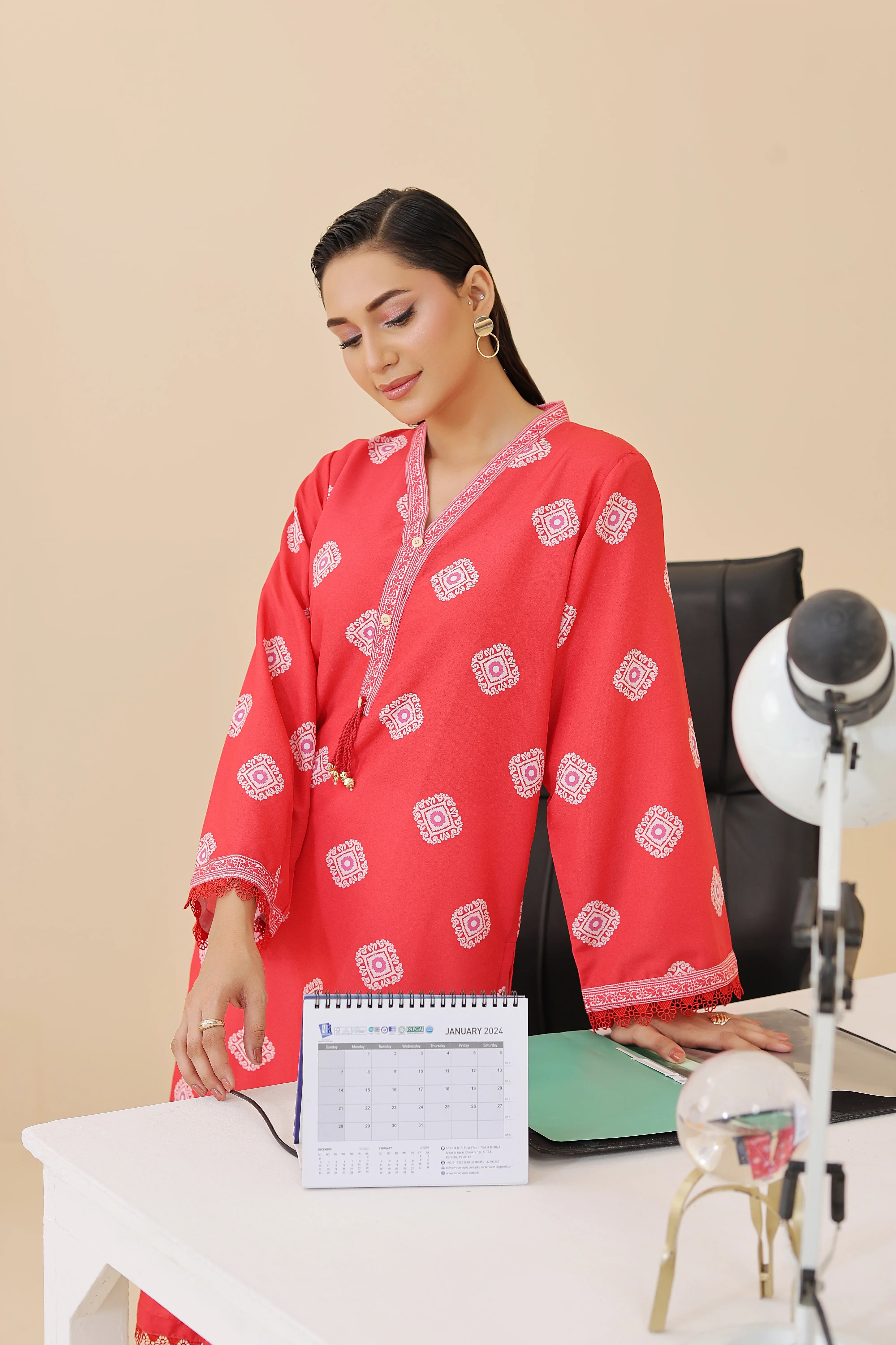 Dhaga Stitched 1 Piece Cambric Shirt Collection'2025-DSK123