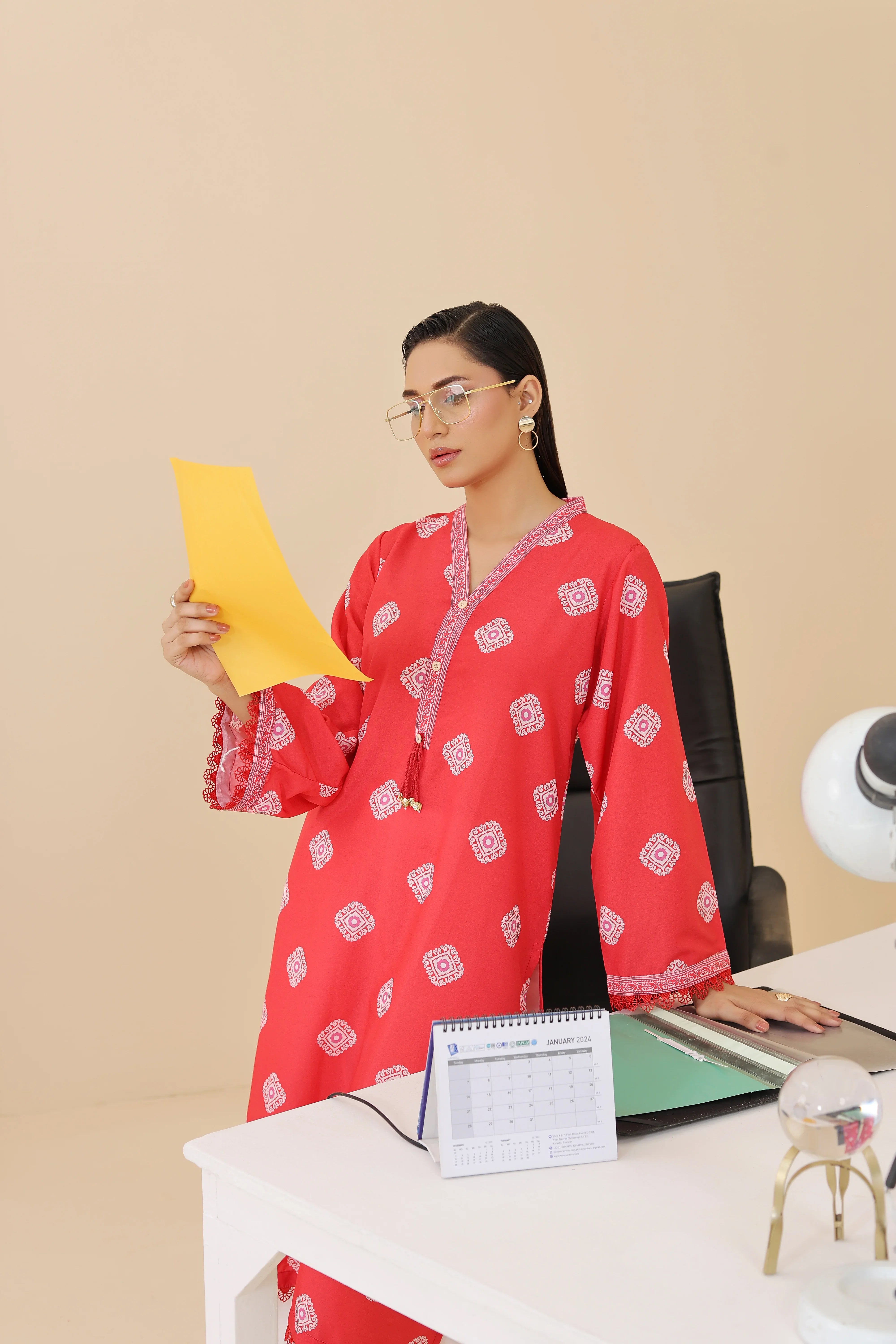 Dhaga Stitched 1 Piece Cambric Shirt Collection'2025-DSK123