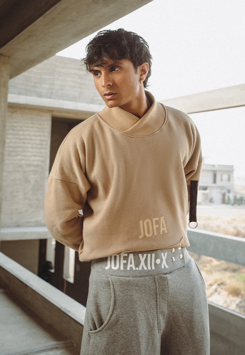 Asim Jofa  Western Wear Ajwpt-06 Unisex Kangaroo Pocket Sweater 1 Pc