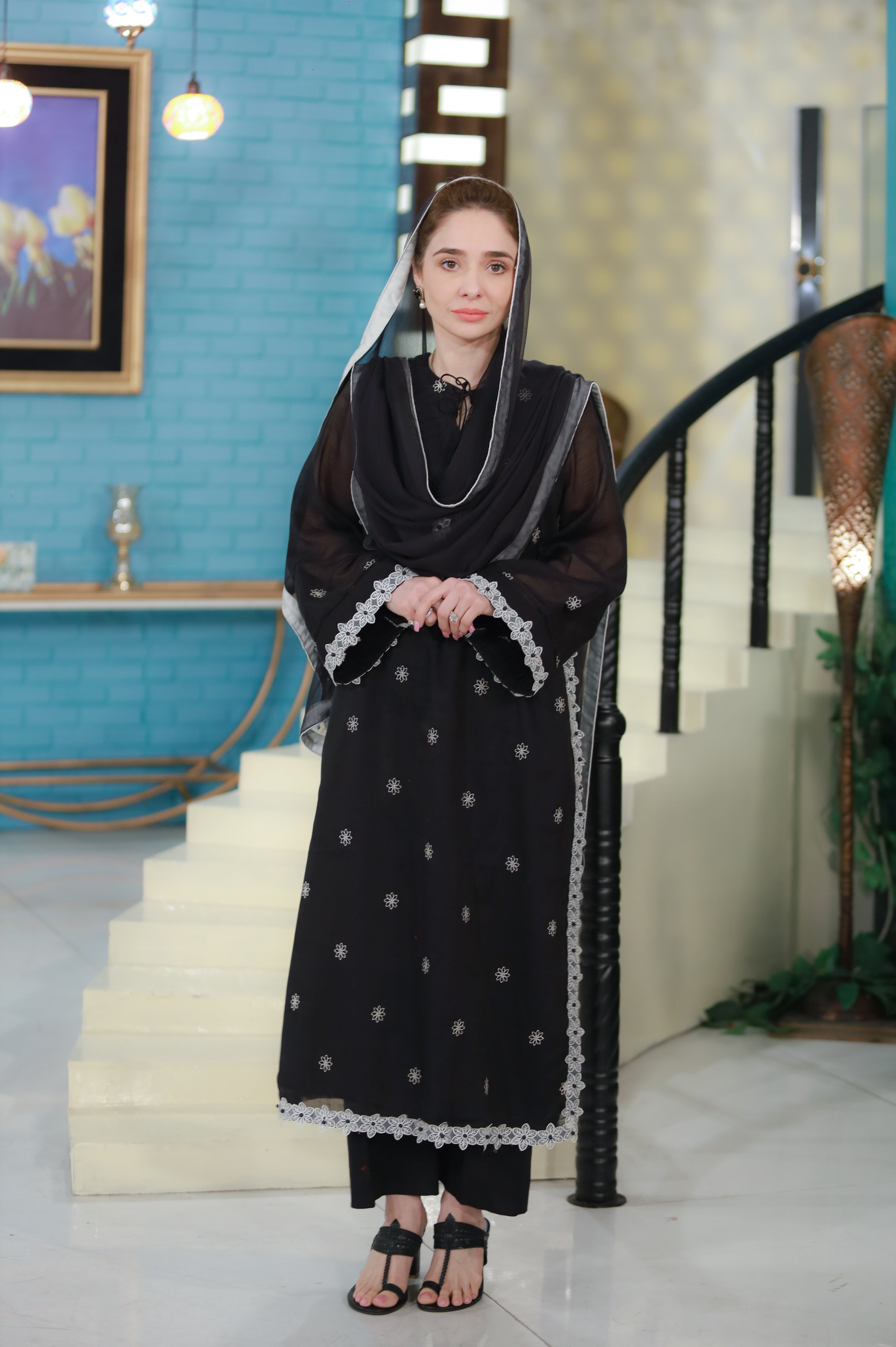 Urban Cut 2 Piece Chikankaari Embroidered Suit  ( linned)
