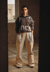 Asim Jofa  Western Wear Ajwpb-04 Unisex Wide-Leg Embroidered Sweatpants 1 Pc